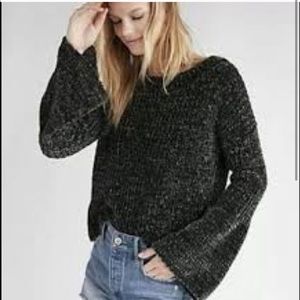 Express Sweater - Dark Green - Bell Sleeve